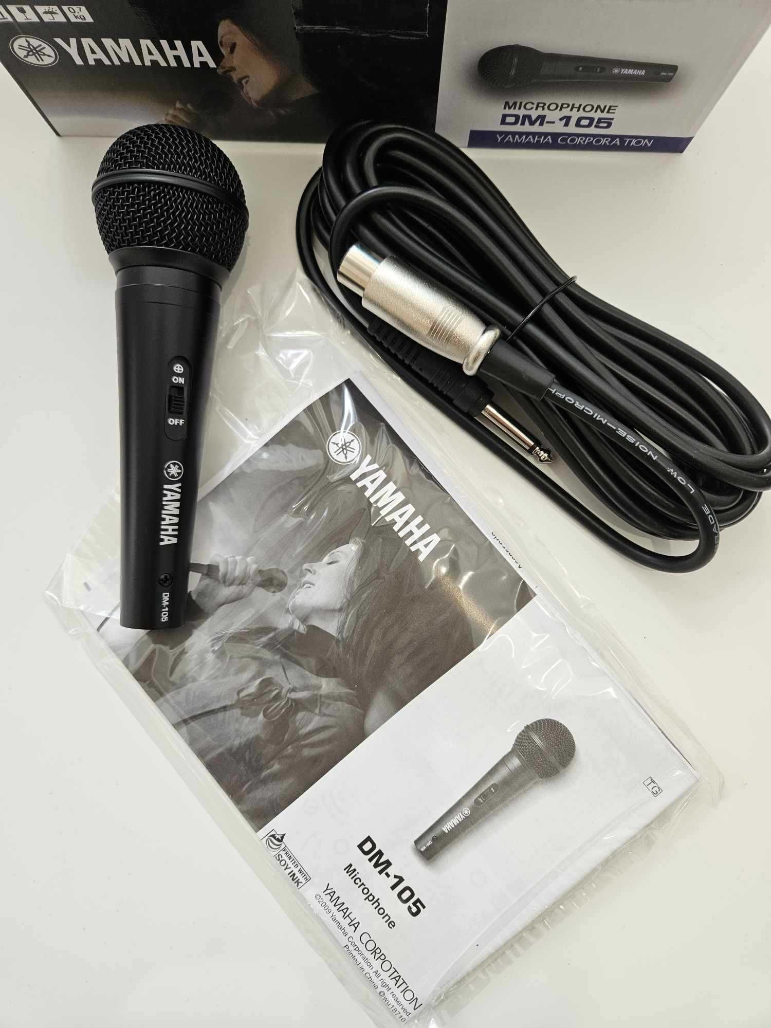 +Гаранция! НОВ! Професионален микрофон с кабел Yamaha DM-105