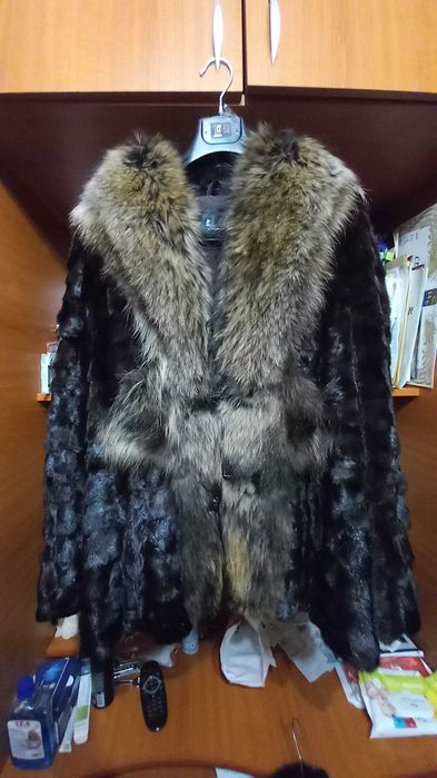 Haine de blana naturala, palton