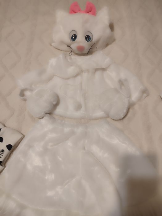Новогодний костюм котенка, зайчонка для девочки