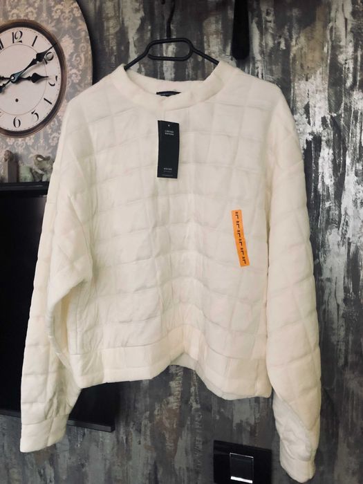 Hanorac alb matlasat NOU - House Brand marime L fete femei