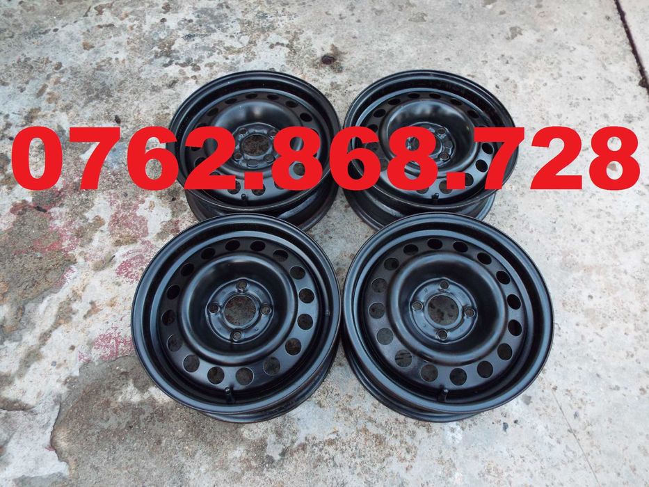 vand 4 jante de tabla pe 14" pt renault clio pret 500ron toate4