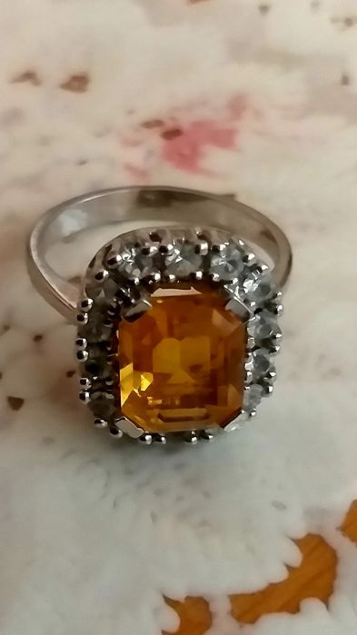 Vand superb set din argint cercei si inel