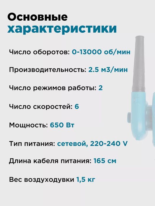 Biyoti BYT-EB01C (Электрическая воздуходувка)