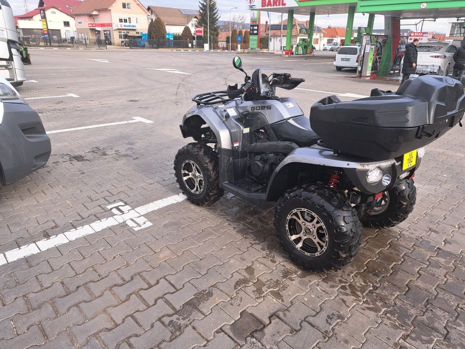 Vând ATV GOESS 650 Înmatriculat 4x4 Remorca basculabila motocultor