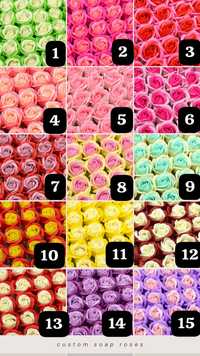 Set 50 trandafiri de săpun parfumați Duo