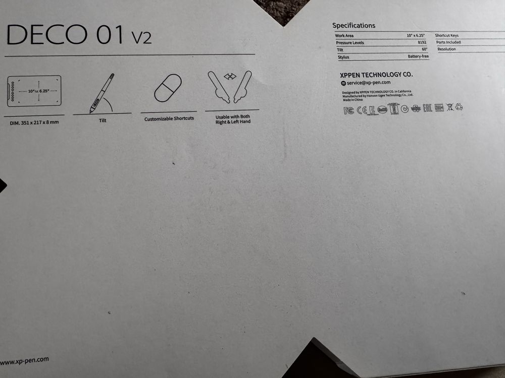 Планшет XP-PEN Deco 01 v2 черный торг будет