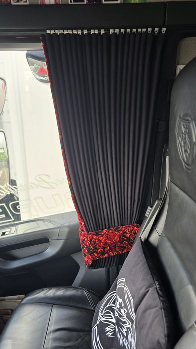 Vand mocheta piele, perdele duble Pluș Danez(danish pluche)Scania NGS