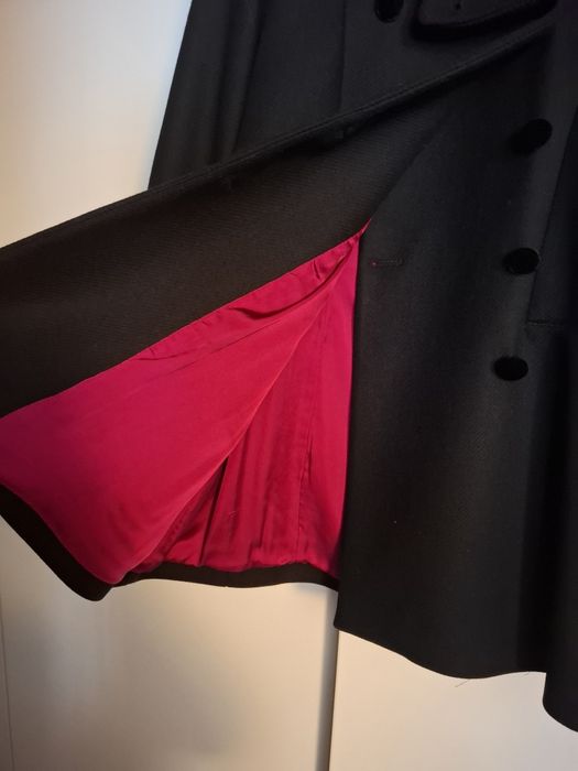 Palton ZARA woman 75% lana, negru, M (S)