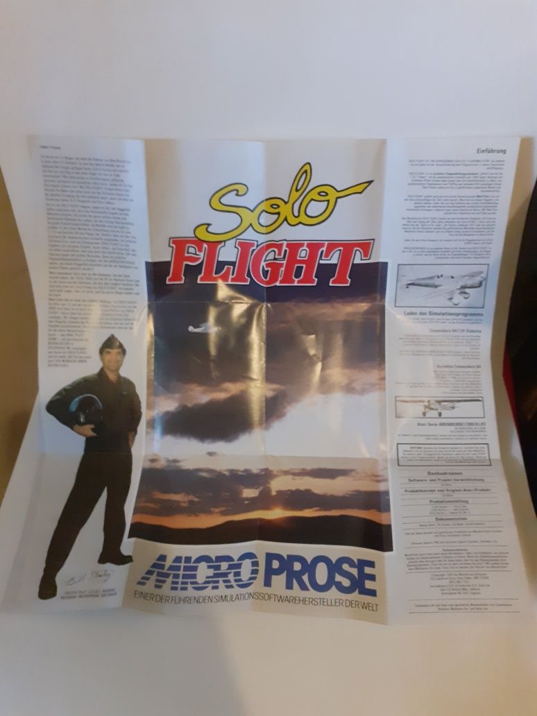 Solo Flight 2nd Edition Commodore C64 Vintage