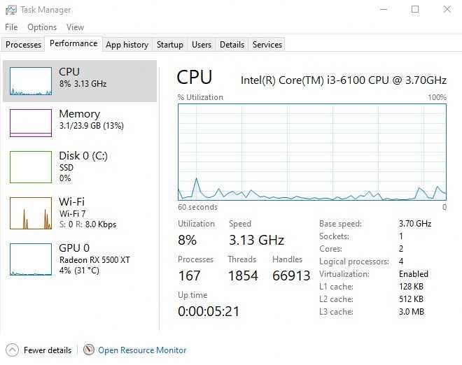 Intel i3-6100, 3.70ghz, socket 1151 процесор