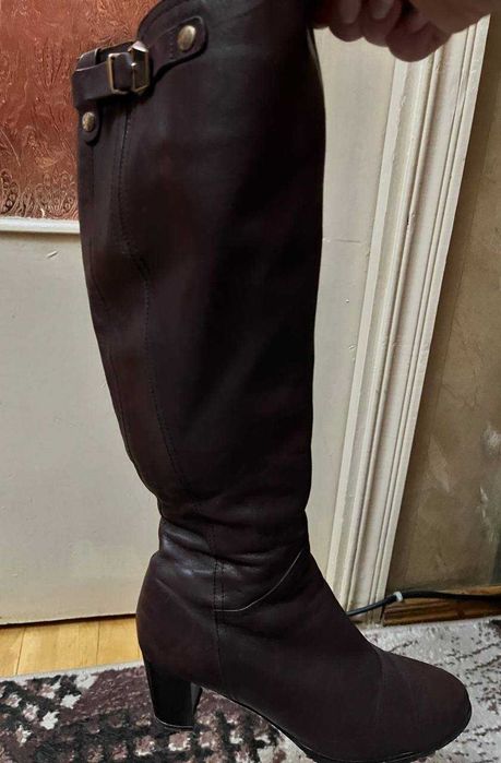 Сапоги женские, натуральная кожа