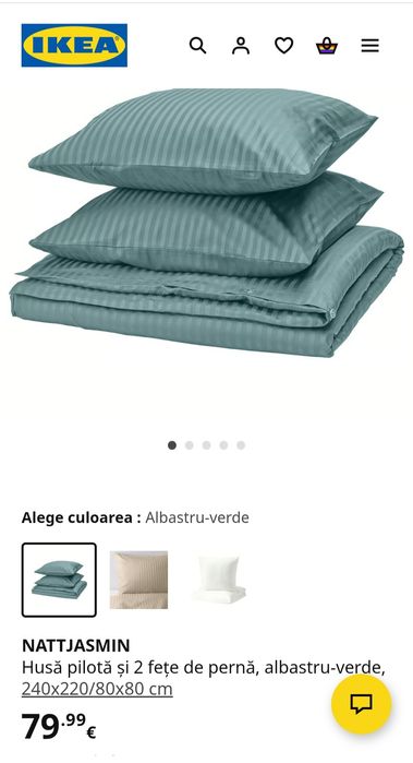 Lenjerie ikea 240X220 cm sigilată