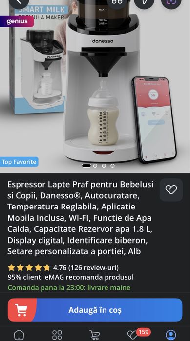 Espressor lapte praf