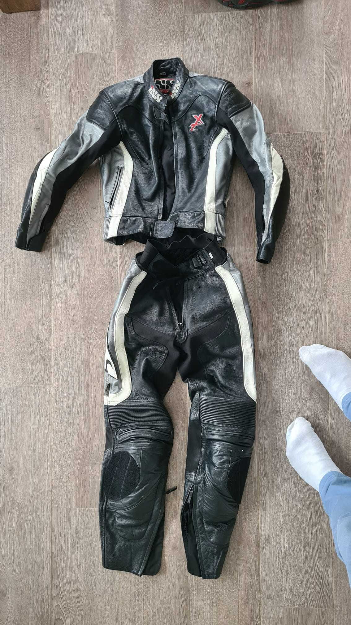 Vând costum moto purtat doar de cateva ori IXS 34