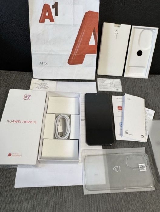 ^^^КАТО НОВ 256GB Huawei Nova 13 Гаранция от A1 до 2027г Black | Черен