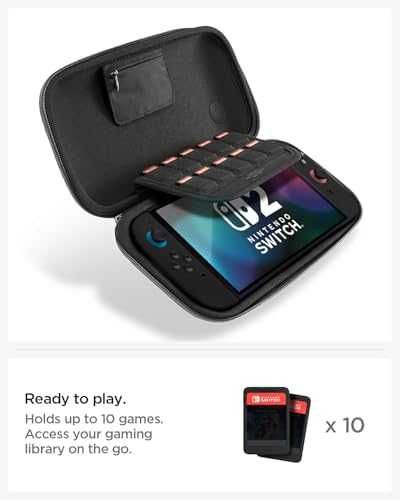 Нов Калъф за Nintendo Switch 2 (2025) с място за игри Сив Spigen кейс