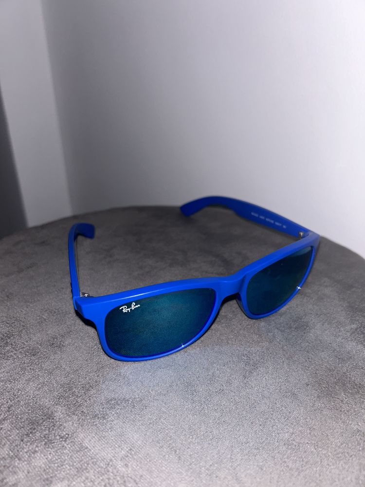 Ochelari de soare barbati Ray-Ban albastrii, originali