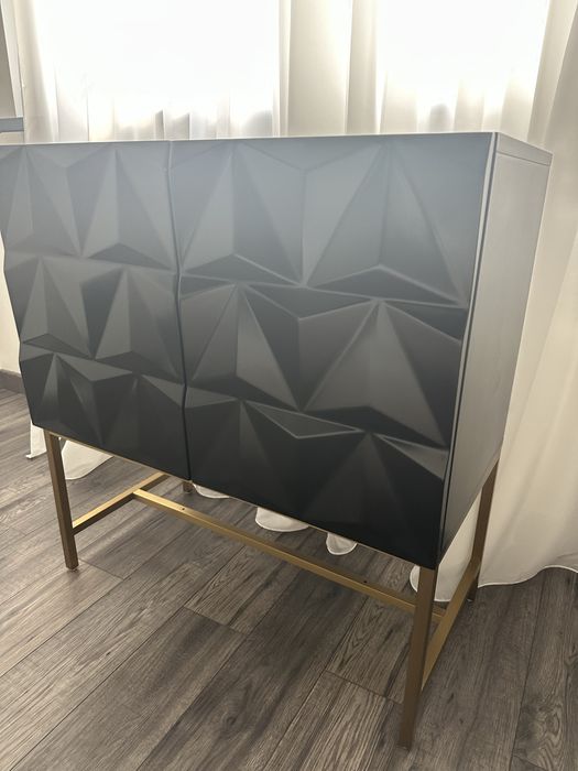 Comoda mdf negru mat negociabil