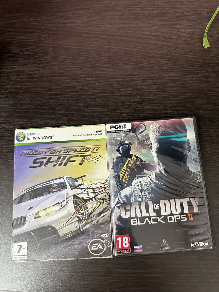 Продам две игры для пк(NFS Shift и COD black-ops 2)