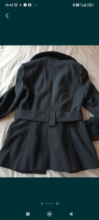 Зимно черно яке с гугла и палта
