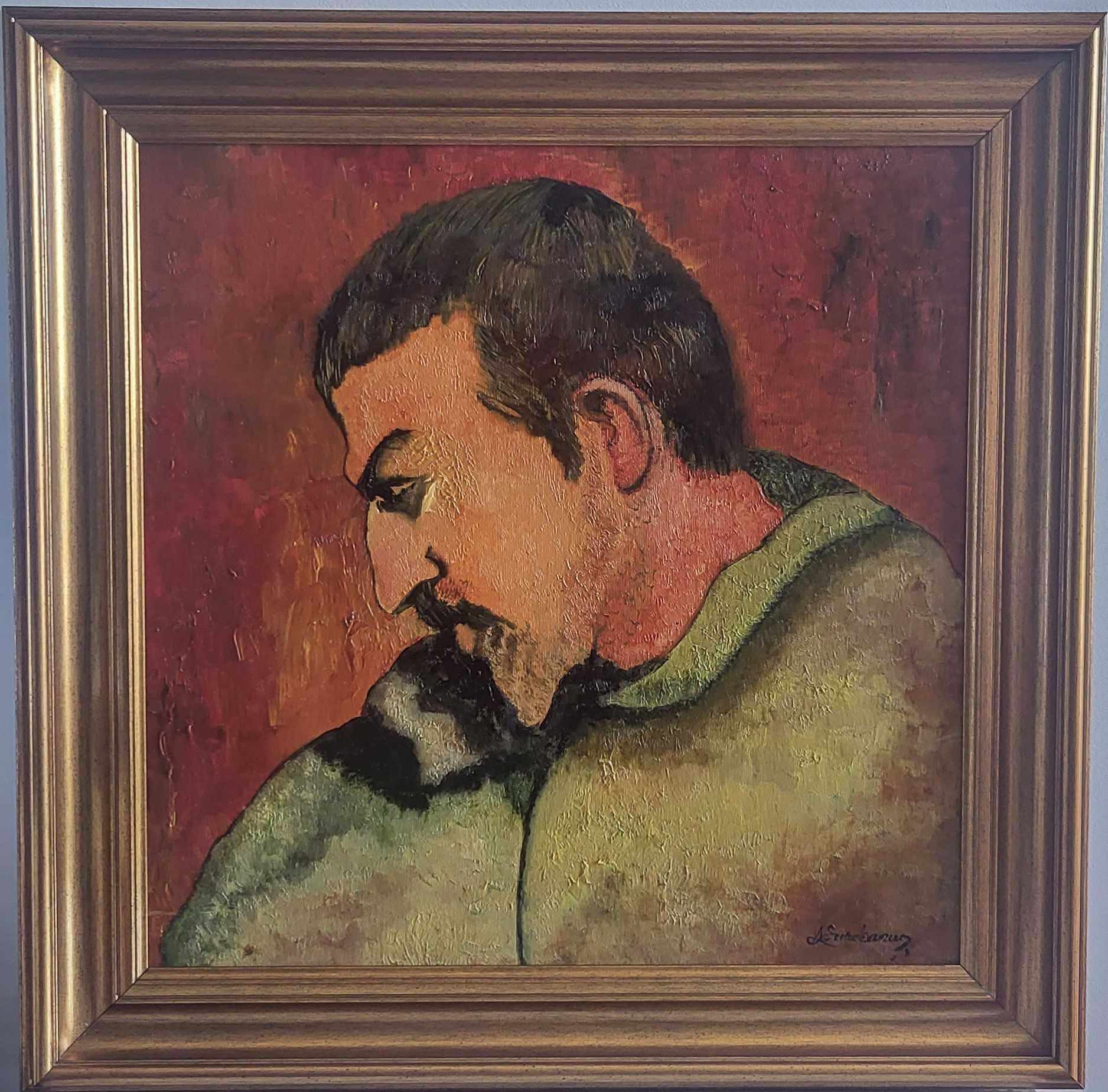 Pictura noua, copie autoportret Paul Gauguin, pictor roman consacrat