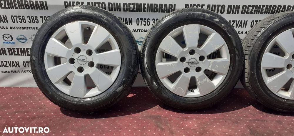 Jante Aluminiu Opel R15 Astra Meriva Zafira 5x108 Anvelope 185/60R15 Jante Aluminiu Opel R15 Astra M