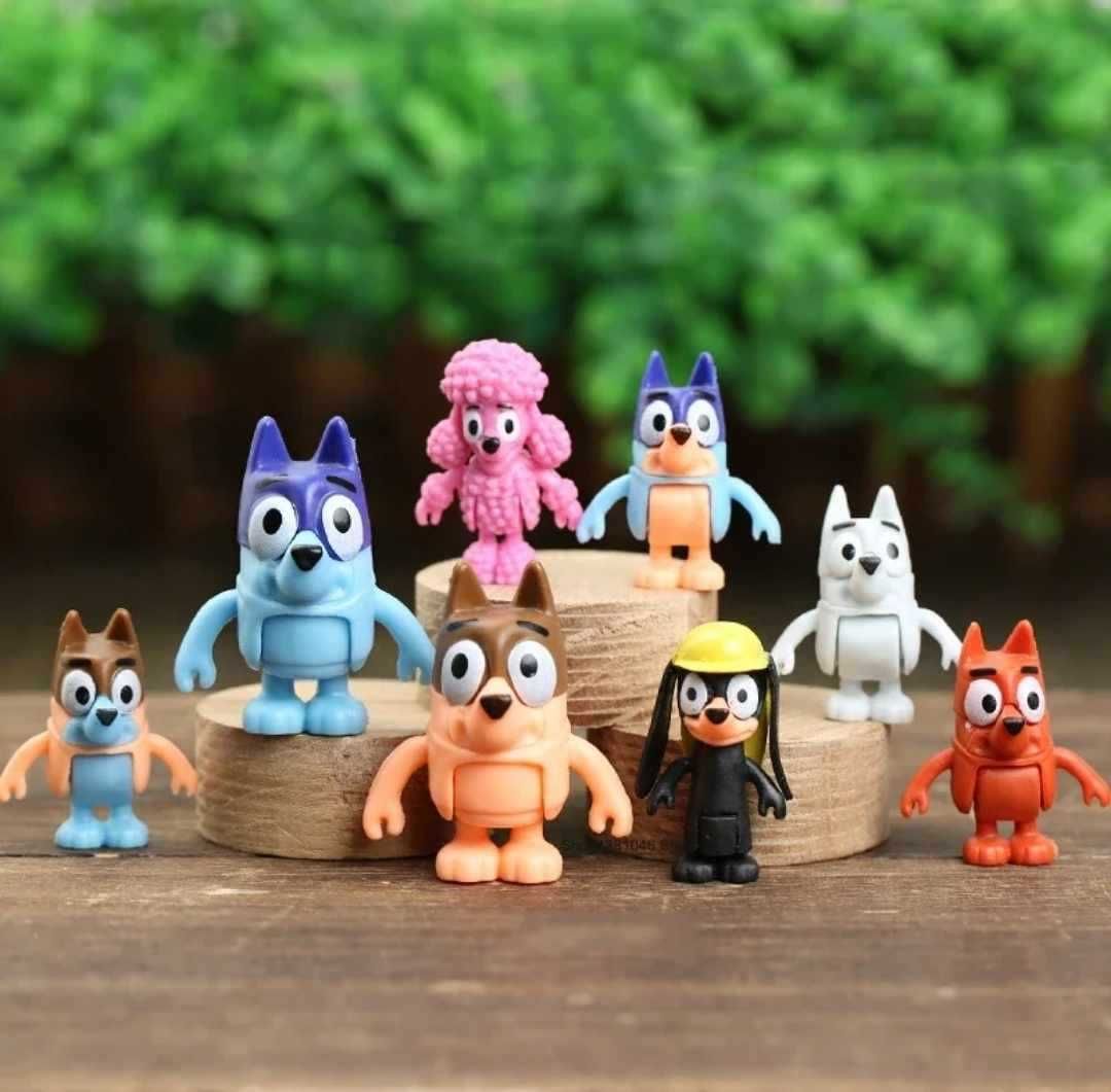 Set nou jucarii figurine Bluey, Bingo si prietenii lor