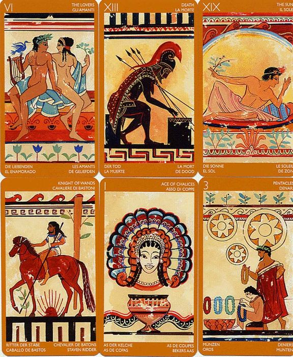 Civilizatia Etrusca Carti de tarot format mare,colectie ed lim-SIGILAT