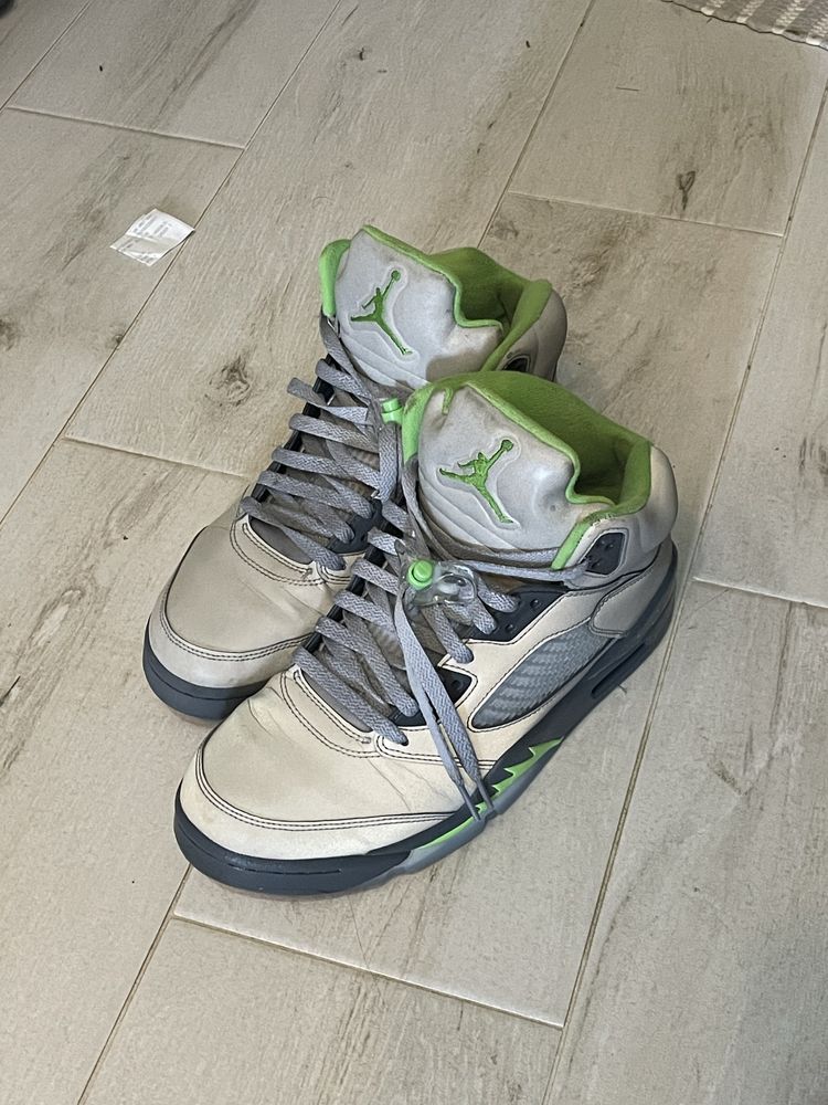 Jordan 5 green bean marime 43