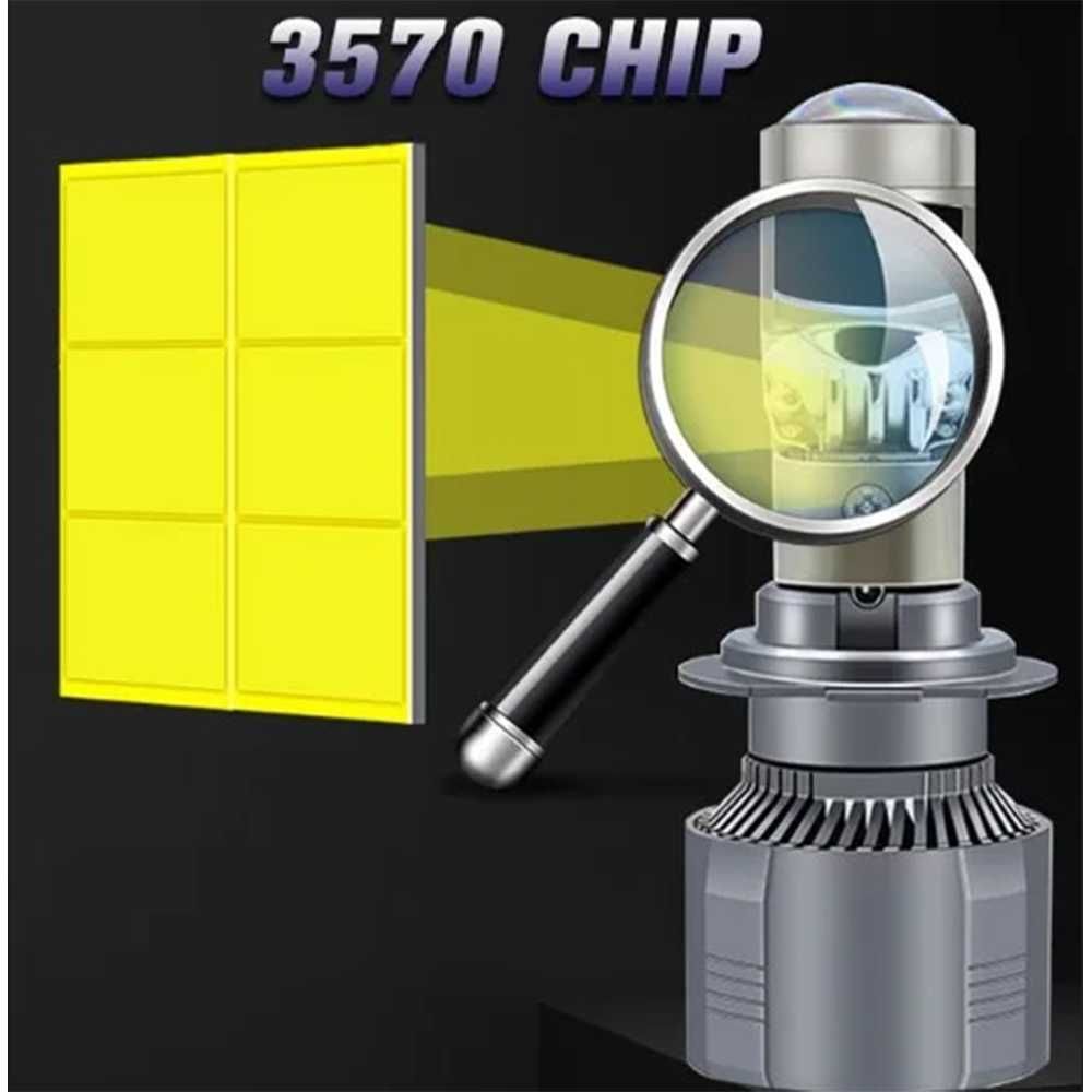 LED крушка с лупа H7 Canbus, 12-24V, 220W, 30000LM, 5700К