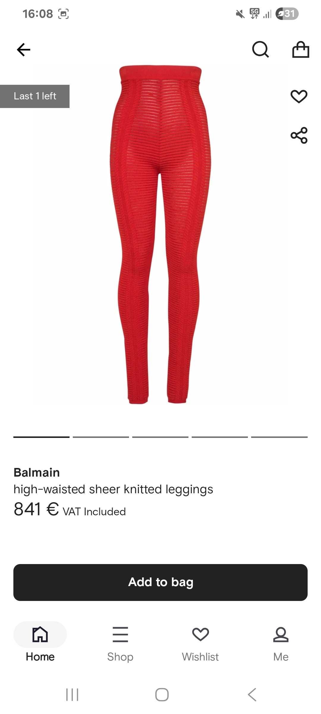 Balmain клин размер FR38