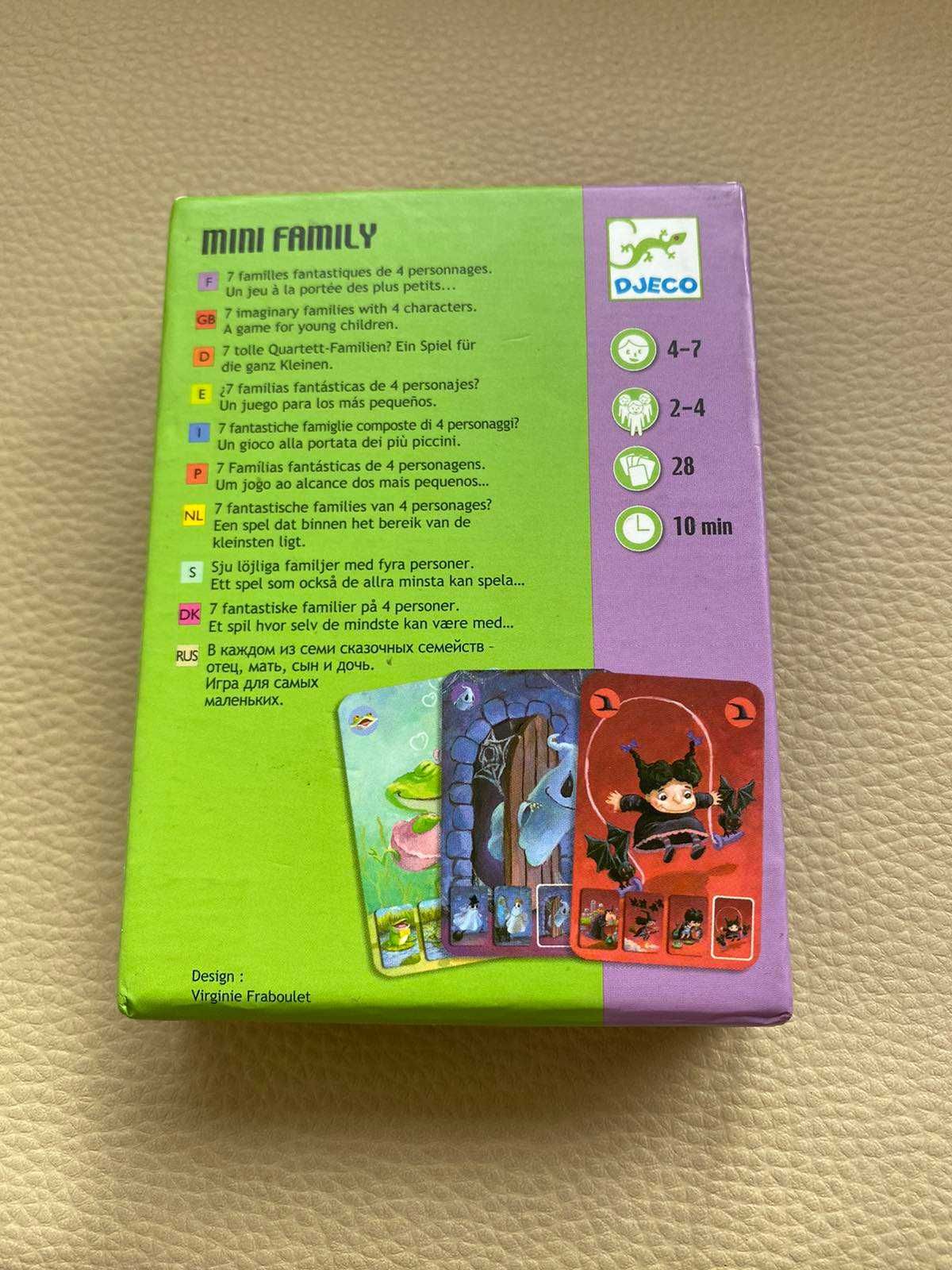 Детски карти за игра Djeco - Mini Family