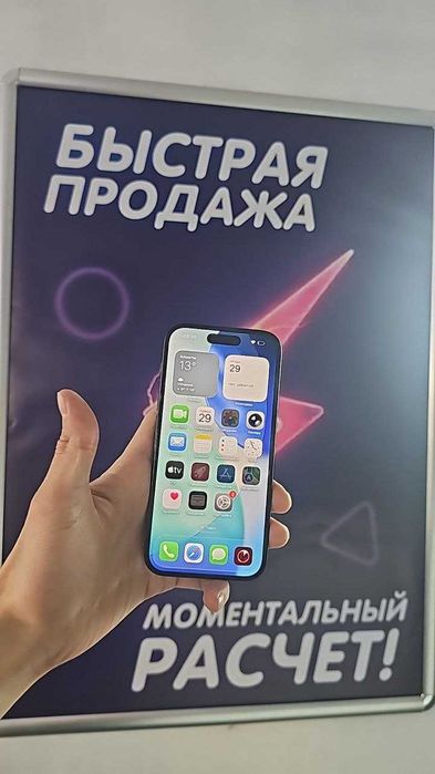 Apple iPhone 16 (eSIM) • 128GB • Black • 100% аккумулятор • 70 циклов