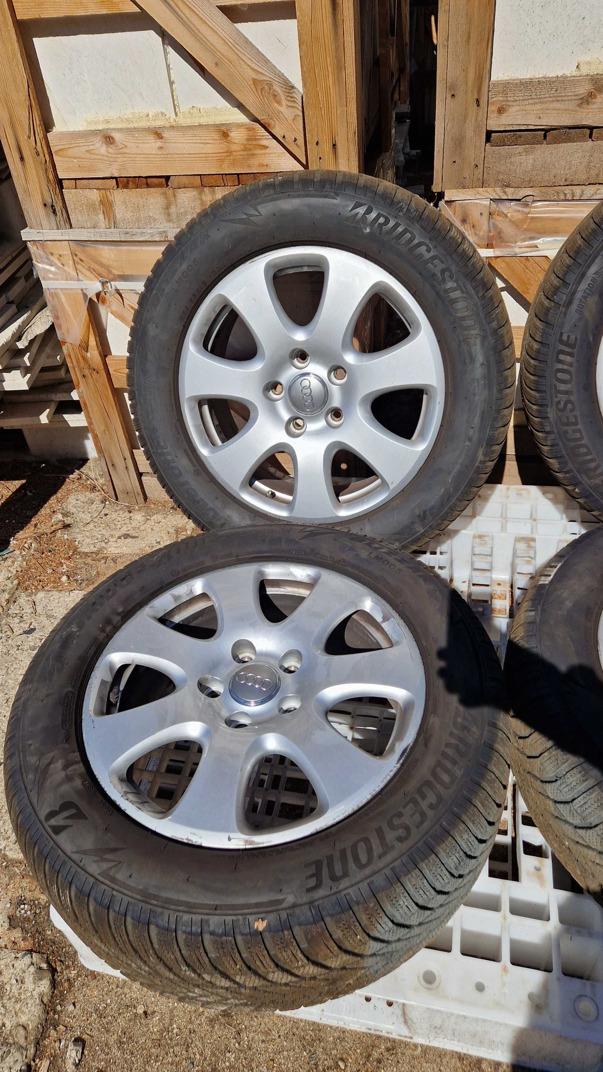 Ауди Q7 Джанти със зимни гуми  255/55 R18 ДОТ 23