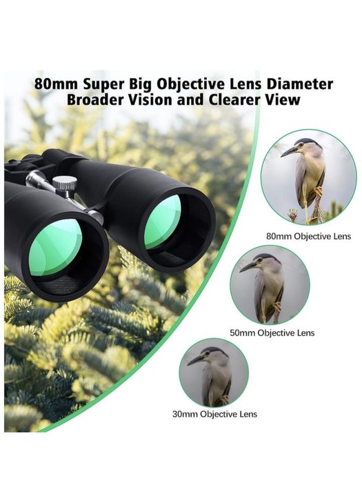 Binoclu profesional de mare putere, 30-260X, obiectiv 80 mm