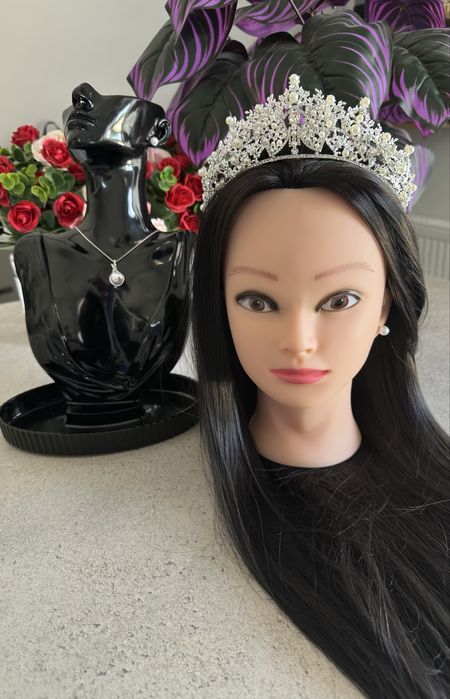 Diadema/set cu perle superb