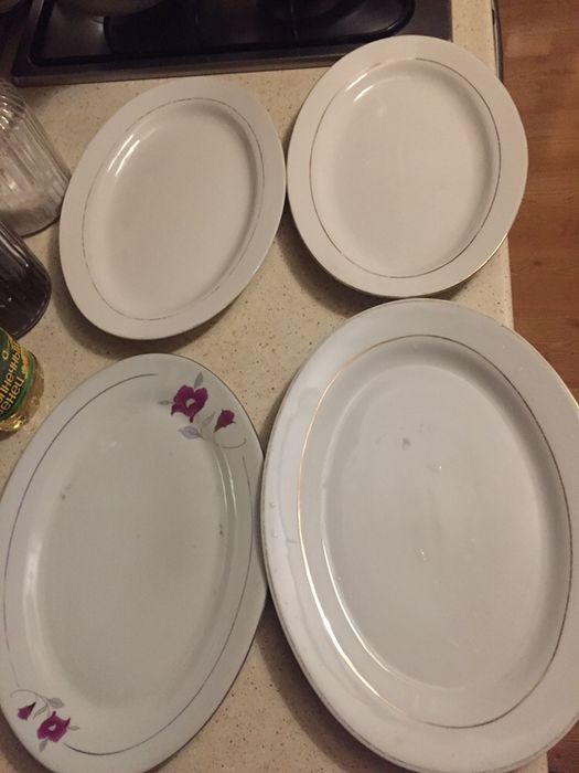 Овальные тараелки