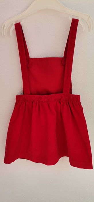 Rochie sarafan fete Minnie Mouse măr 80  1-2ani catifea reiat ca noua