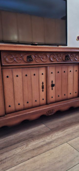 Comoda TV vintage  lemn masiv