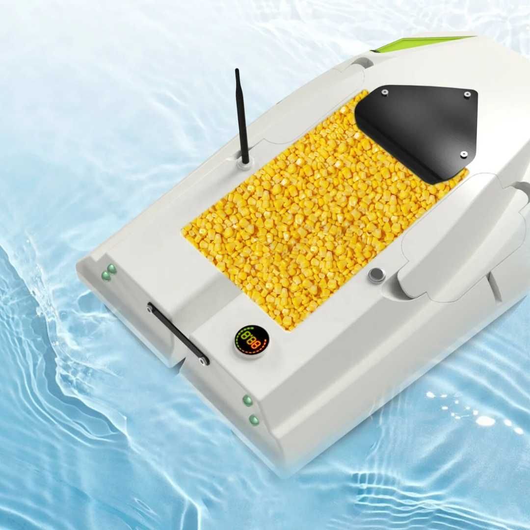 Лодка за захранка Дистанционно, GPS, 2кг капацитет, 500м обхват, 12V.