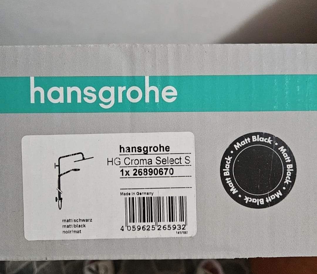 Hansgrohe Croma Select S 280 negru mat