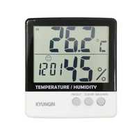Дигитална метеостанция с часовник, термометър и влагометър/влагомер