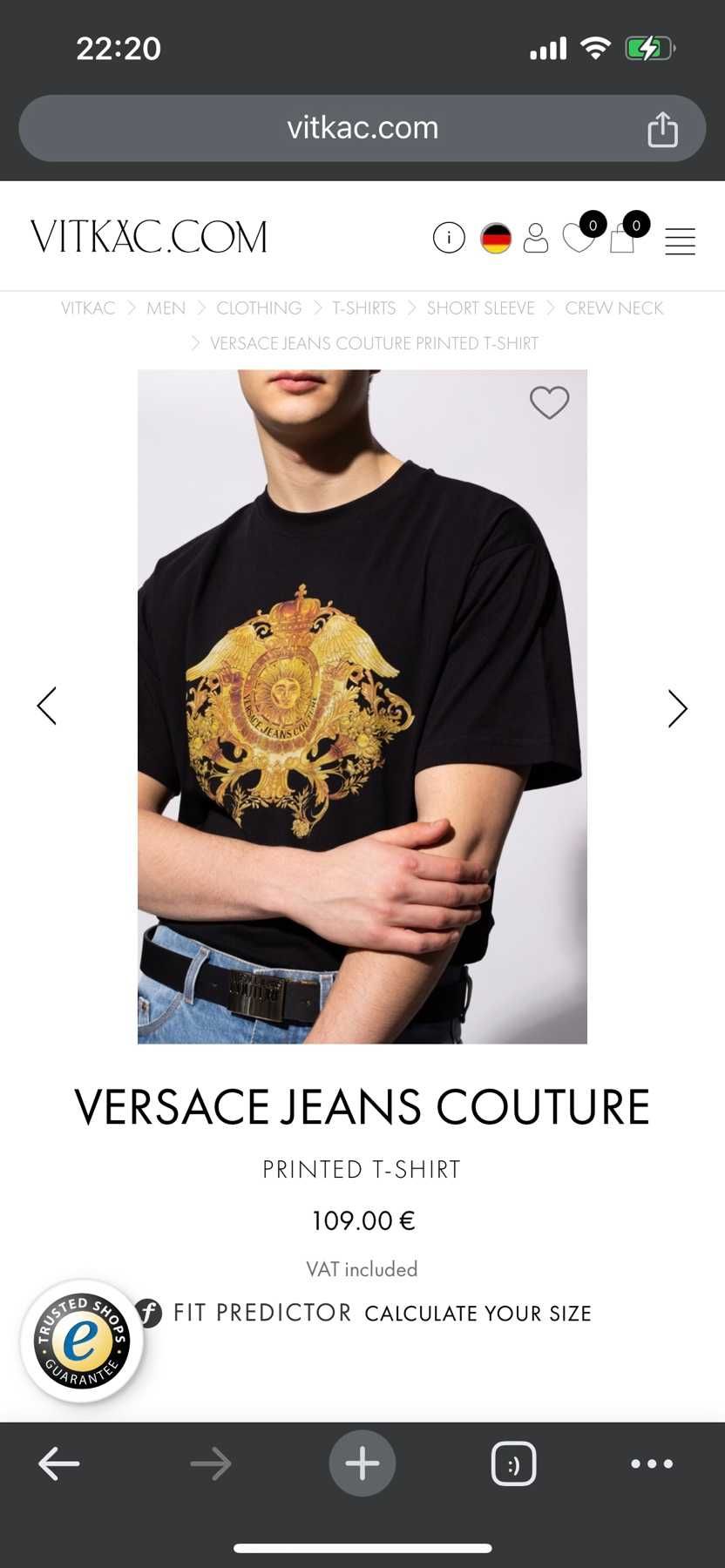 Рядък и изчерпан модел тениска на Versace Jeans Couture S-XXXL