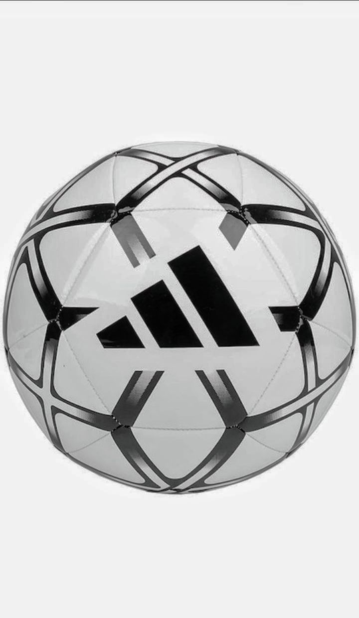 Футболна топка /Оригинална/ Adidas Starlancer Club, Размер 5, Бял/Чер.