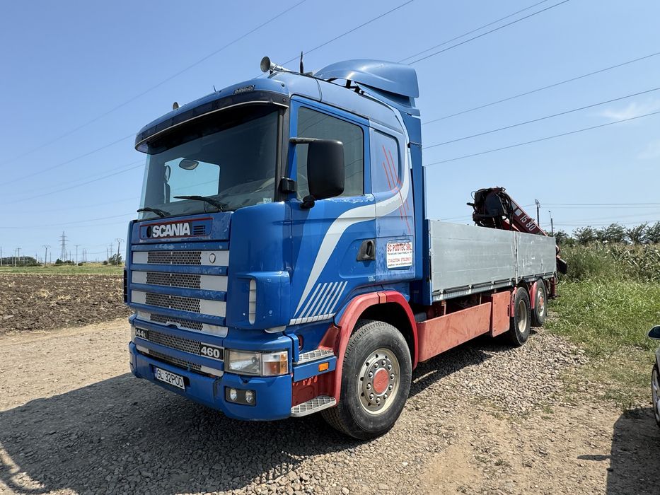 Scania cu macara v8 r460