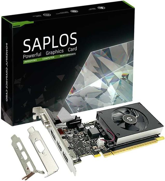 SAPLOS Placă Video GT 730 4GB DDR3 HDMI DisplayPort VGA Low Profile