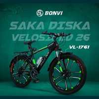 Велосипед 26×3.0 вело BONVI новый сака диска 7×3 скорс