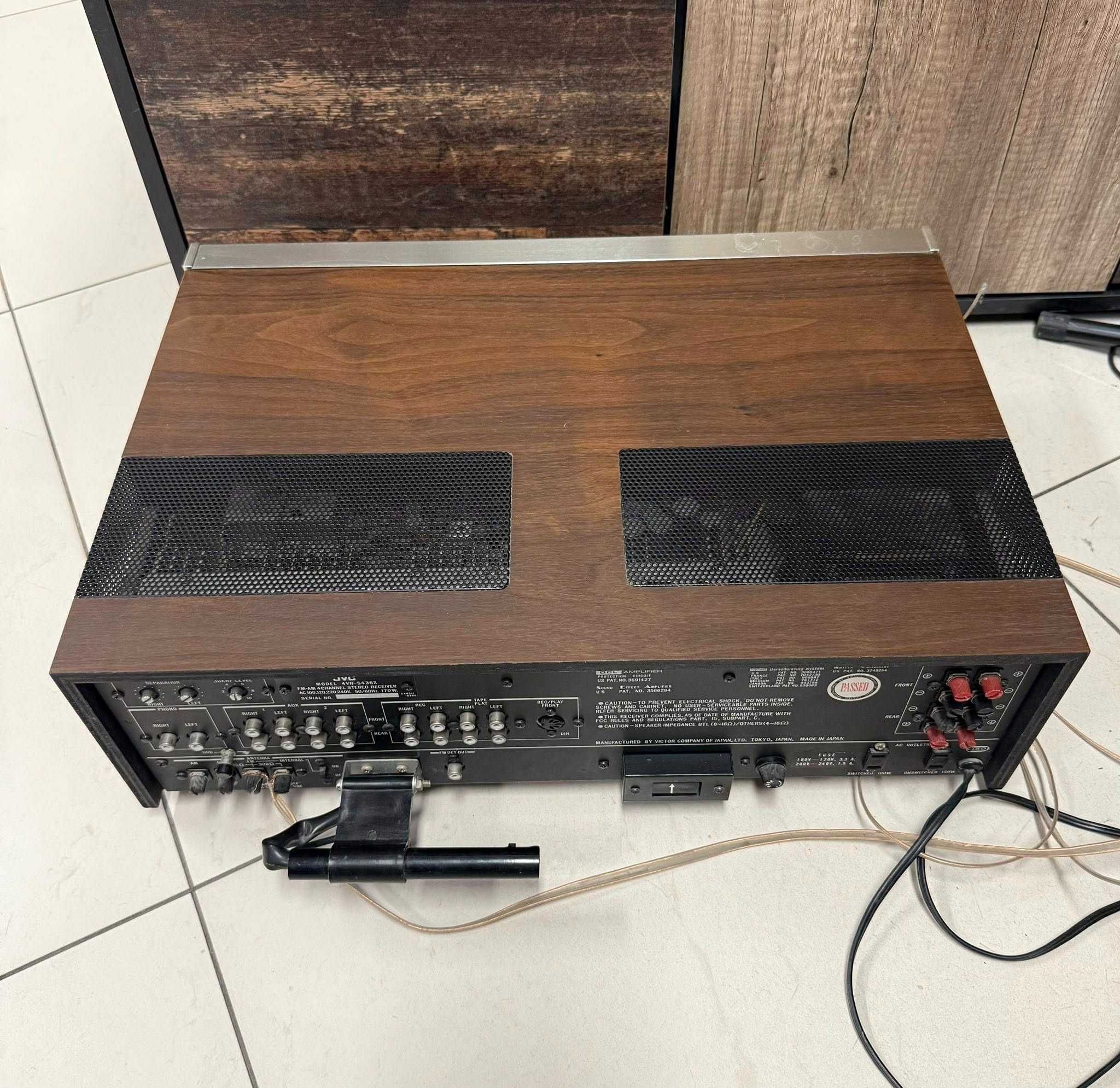 Ретро масивен ресивър - усилвател с радио JVC 4VR-5436