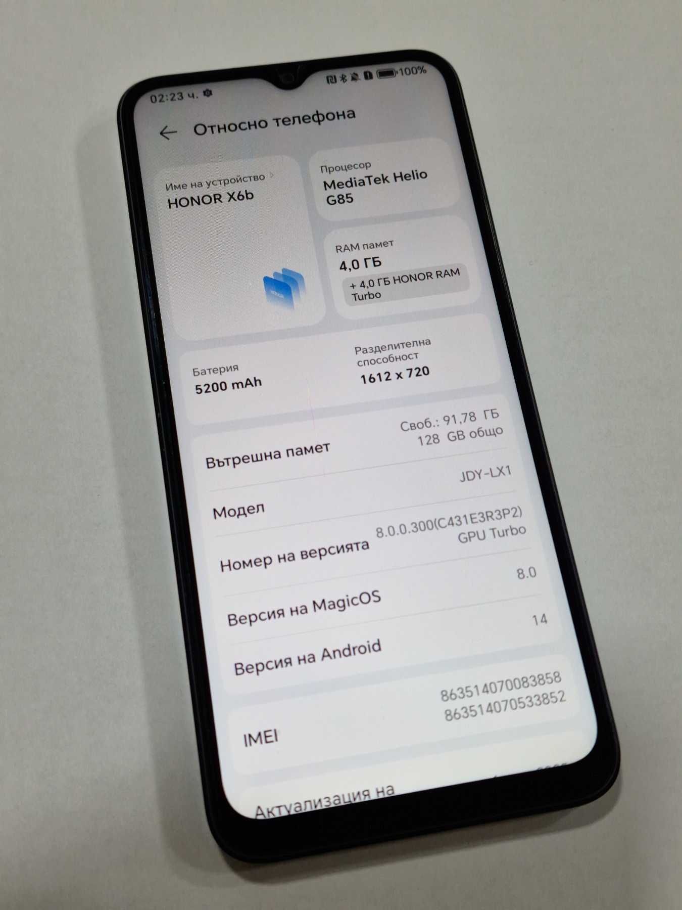 Honor X6b 128GB 4GB RAM Dual