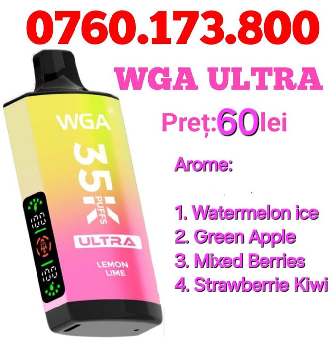 Vape-uri WGA ULTRA 35k fumuri,  originale,  sigilate